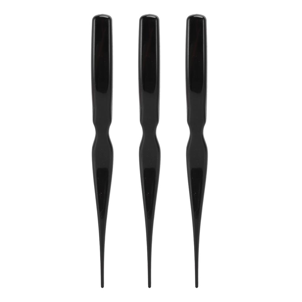 3Pcs Tsing Hair Brush Ergonomic Handle Portable Tsing Brush Rat Tail Comb for Home Travel