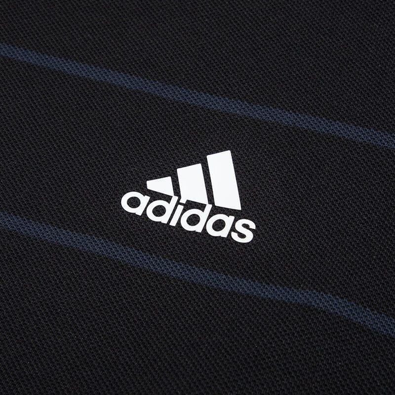 adidas Polo Shirts Men's Black Polo Collar Moderate Straight Fit IA8163