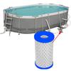 Poolfilterkartusche Poolfilter Ersatzteile Kunststoffmaterial Schwimmbadfilter für Intex Typ A/C Serie