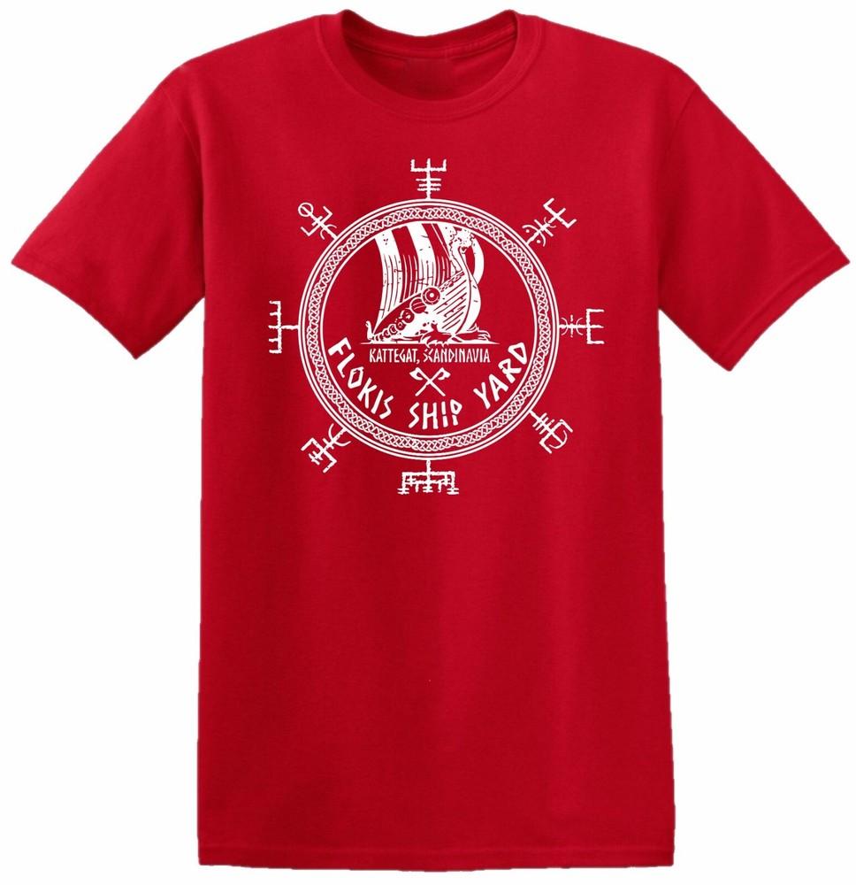 Flokis Shipyard Vikings Tshirt Valhalla Viking NorseUnisex Norse Floki Top S