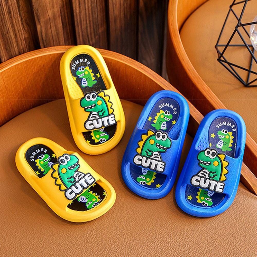 Anti Slip Cartoon Animal Slippers Cartoon Children's Bathroom Sandals Summer