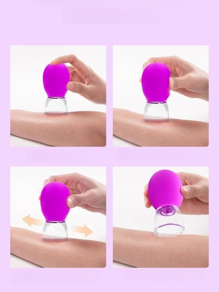 2Pcs Facial Cupping Device - Lifts, Shapes, and Reduces Fine Tattoos - Portable Home Use, Dual-Use Facial Cupping Beauty Container