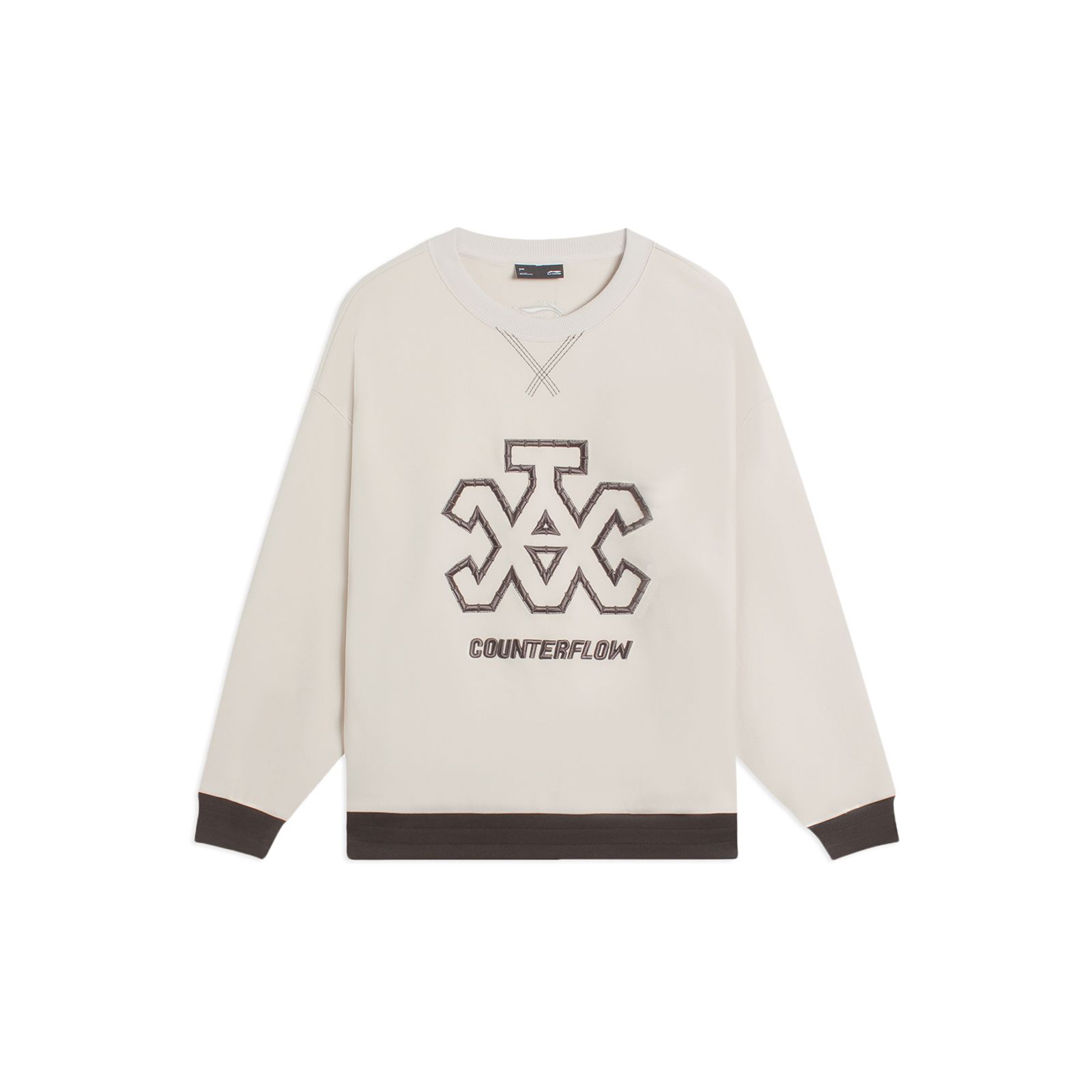 

Li Ning CF Однотонная флисовая теплая повседневная толстовка унисекс Худи Лунно-серый AWDSH65-1 XXXL