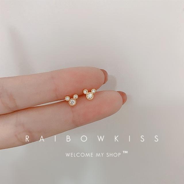 Fashion Earrings For Women Mini Candy Sweet Hypoallergenic Stud Ear Girls Minimalist Gold Color Flower Piercing Jewelry Gifts