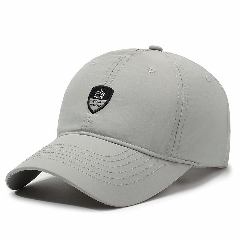 

Быстросохнущая кепка с вышитыми буквами, бейсбольная кепка, затеняющая и защищающая от солнца, повседневная универсальная шляпа для отдыха на открытом воздухе, одинаковая для мужчин и женщин Adjustable светло-серый