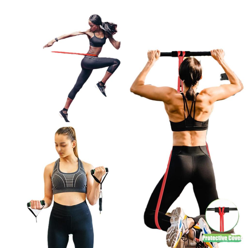 Sport Resistance Band Set: Elastic Pull-up & Strength Training for Yoga, Men & Women