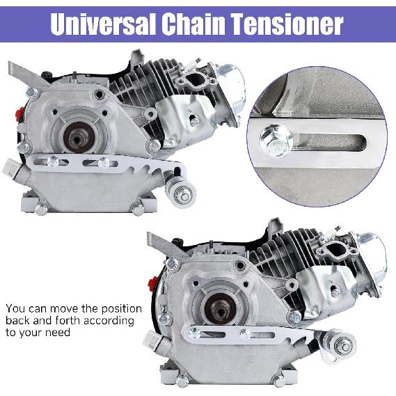 Mini Bike Chain Tensioner Adjuster Bracket With Roller Compatible With Predator 79Cc 212Cc 224Cc 196Cc GX160 GX200 Engine Baja Doodlebug DB30 Coleman