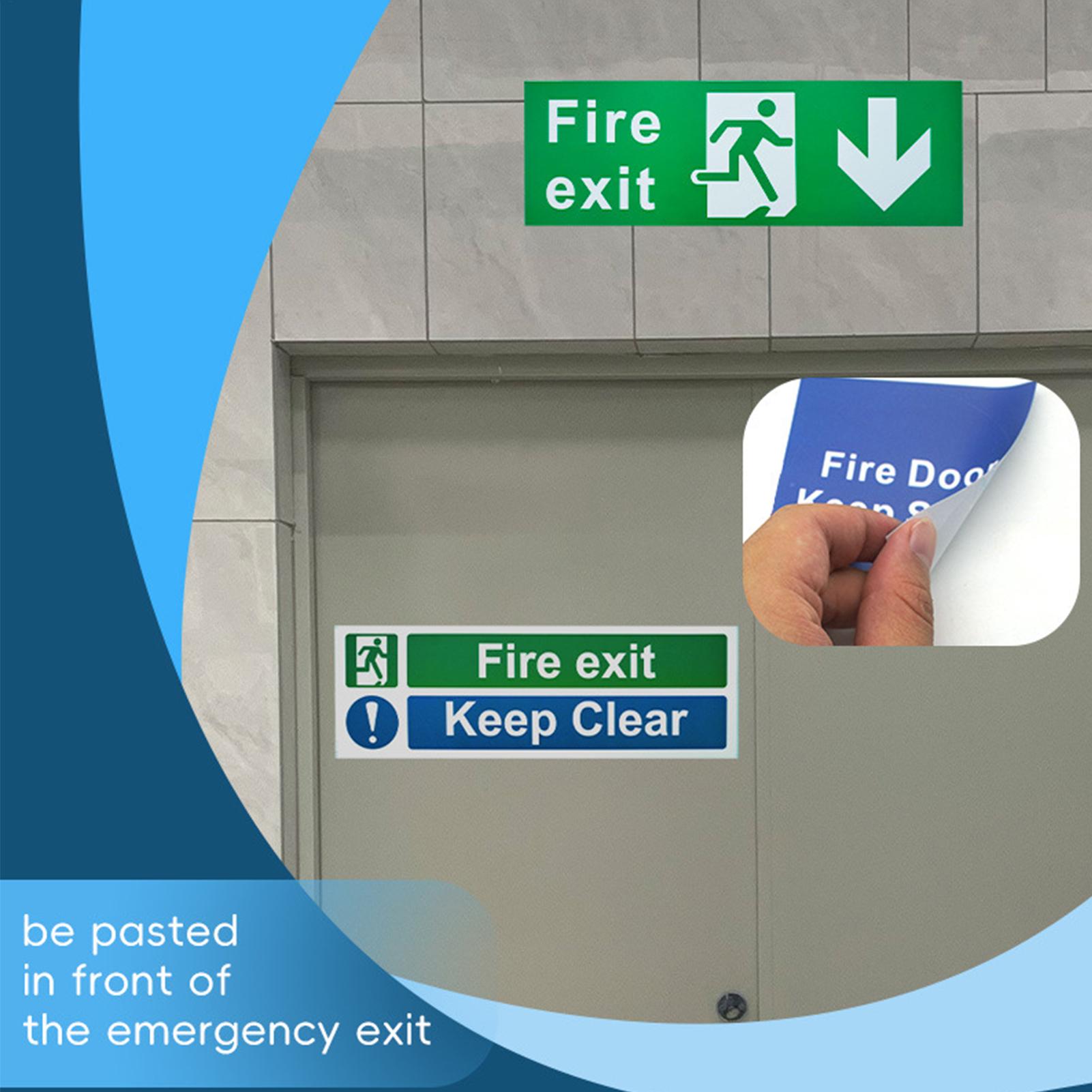 

Exit Signs For Business Safety Exit Sign Sticker 7 Piece Fade Resistant Decal Survival Sticker For Industrial Outdoor Door Men China Mainland