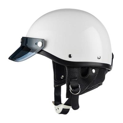 White Open Face Helmet Head Protection Open Face Safety Helmet Breathable Riding Hat Outdoor Sport Headgear All-Season Men Woman