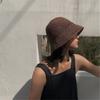 Summer Cap Vacation Sunscreen Hats Hand-woven Bucket Fisherman Hat Straw Beach Hat