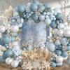 Macarons Blue Balloon Arch Kit Happy Wedding Birthday Party Decoration for Home Balloon Arch Kit Birthday Wedding Party Supplies