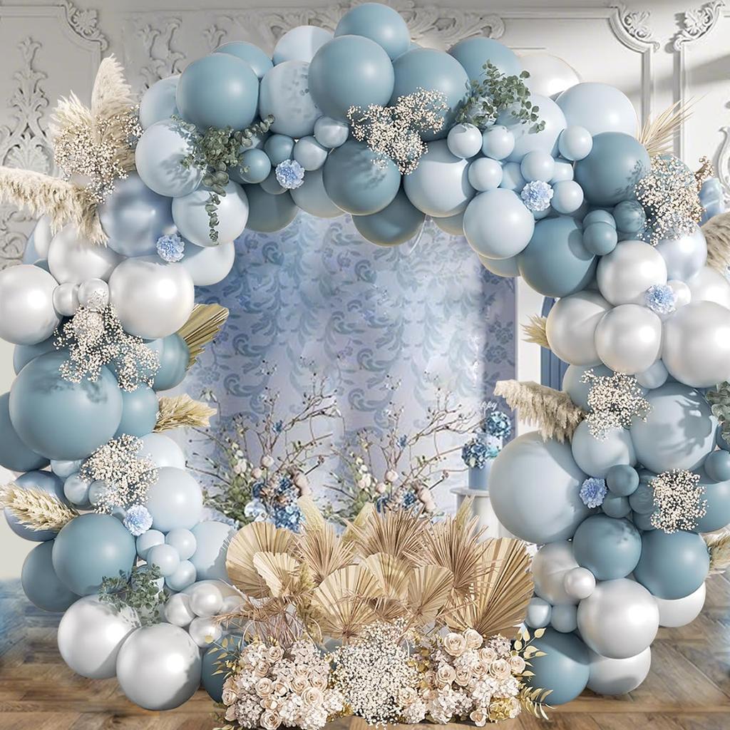 Macarons Blue Balloon Arch Kit Happy Wedding Birthday Party Decoration for Home Balloon Arch Kit Birthday Wedding Party Supplies