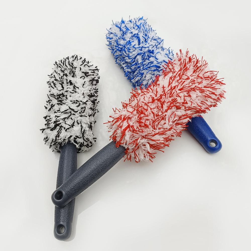 Microfiber Long Handle Tire & Wheel Brush for Car Wash