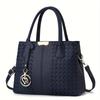 New European and American foreign trade women's bag embroidery lychee pattern fashion handbag shoulder bag oblique span bag