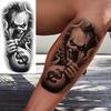 1 Sheet Compass Pirate Ship Temporary Tattoos For Women Men Adults Waterproof Tattoo Sleeve Self Adhesive Forearm Arm Leg Body