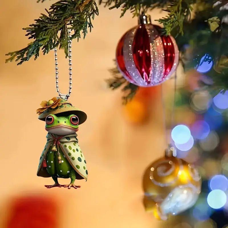 Fun Acrylic Dragon Car Rearview Mirror Hanging Decoration Keychain Pendant For Stylish Flair
