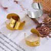 10Pcs 304 Stainless Steel Open Rings Gold Color U-Shaped With Open Loop 6mm 10mm for Men Women Diy Rings Jewelry Making Supplies