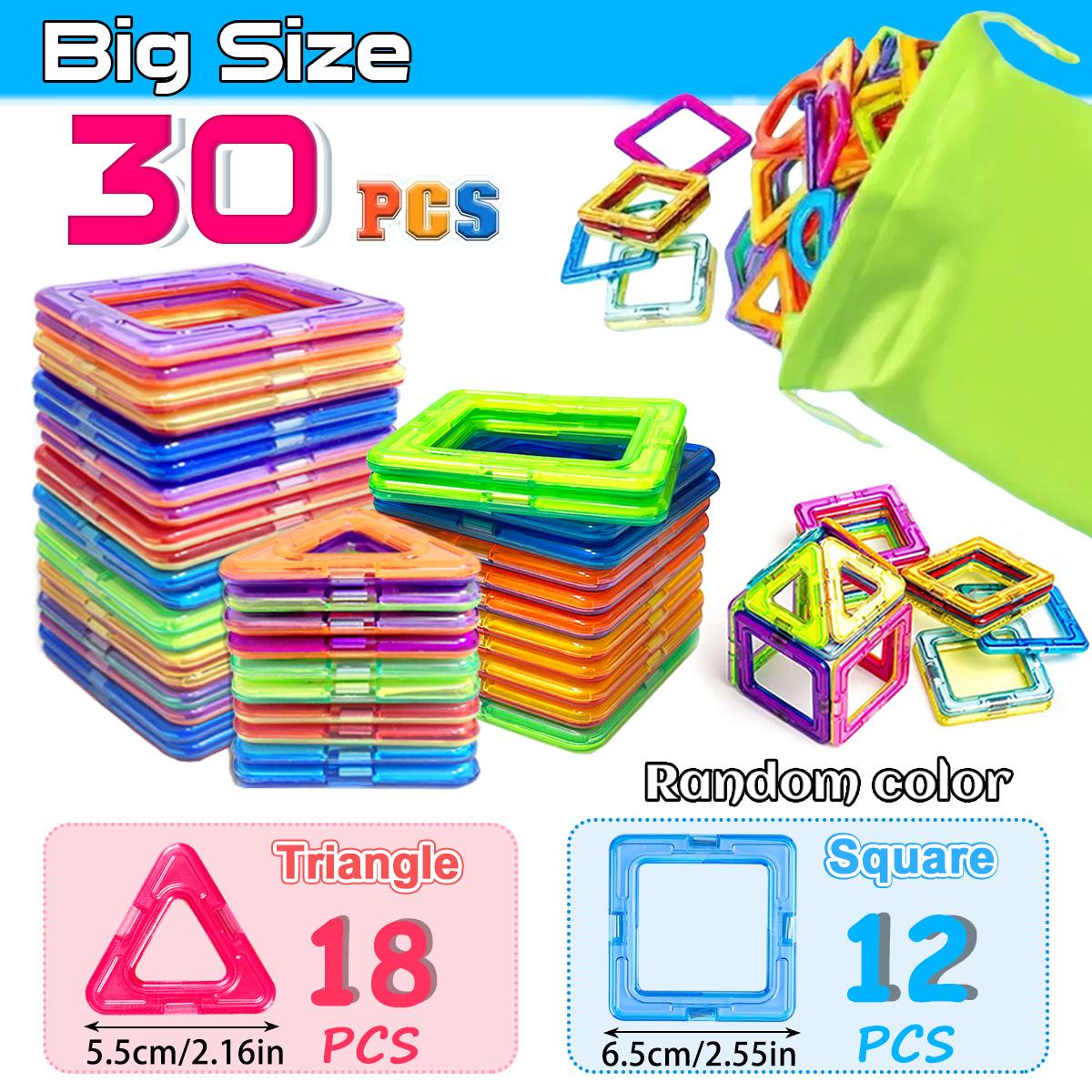 

Magnetic Building Blocks Set For Kids , For Kids - 30+ Pieces,Stem Educational Toy, Large Size, Creative Learning Gift For Kid