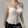 European & American Summer Lace See-Through Camisole Corset Bustier for Women