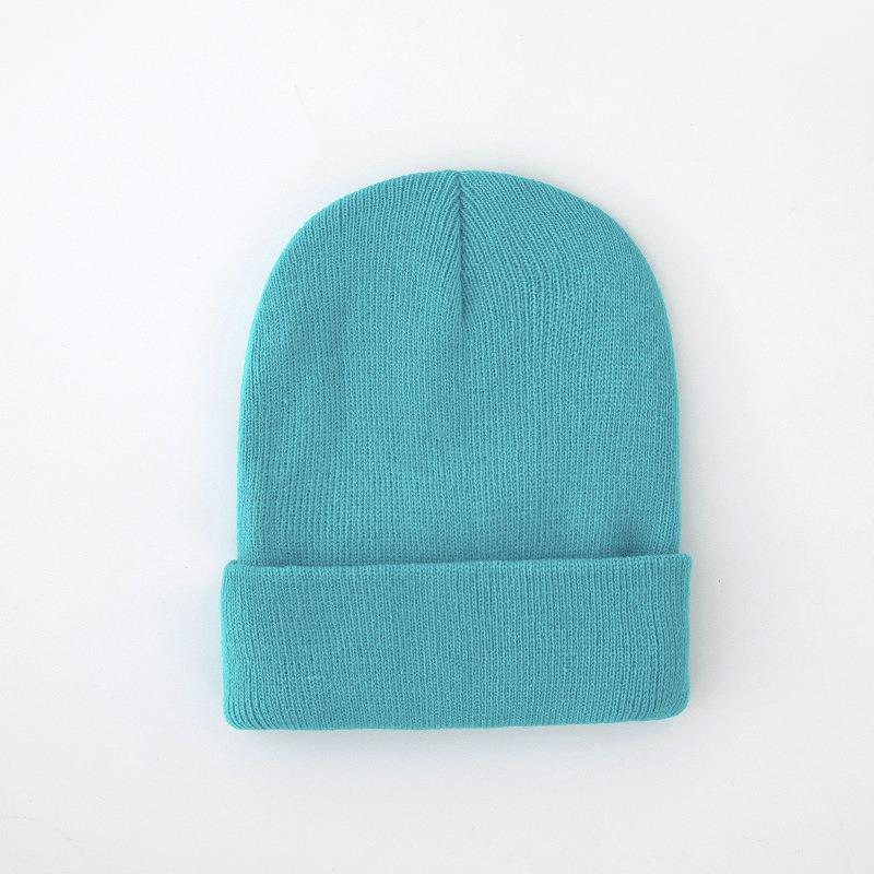 Gram Solid Color O Knitted Hat Autumn and Winter Cold Hat Warm Hat Women's Versatile Pullover Hat