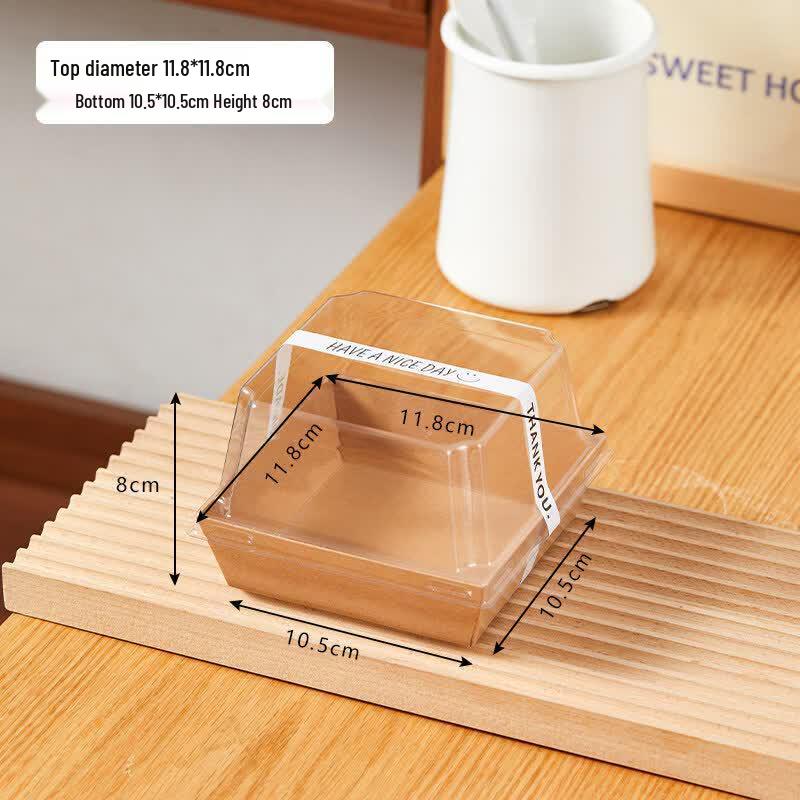 Square Slice Cake Packaging Box