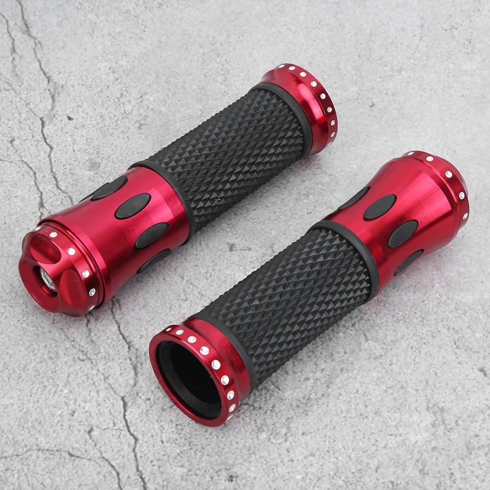 Universal Motorcykelstyre Skydd CNC Halkskydd Aluminium Gummi Handtagsskydd Tillbehör(Netto )