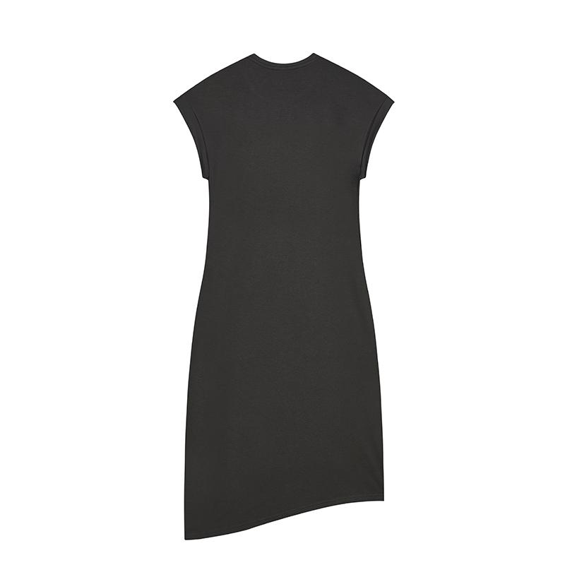 Fila Heritage Series Fashion Sports Casual Loose Knit Moisture-Wicking Breathable Round Neck Short Sleeve Dress Women Dresses F11W428307FGY