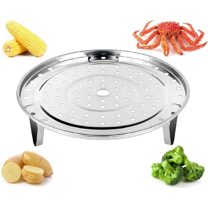 DS. DISTINCTIVE STYLE Steamer Rack 8.5 Inch Stainless Steel Steaming Rack Steam Tray with Removable Legs for Steamers Cookware tant Pressure Cooker