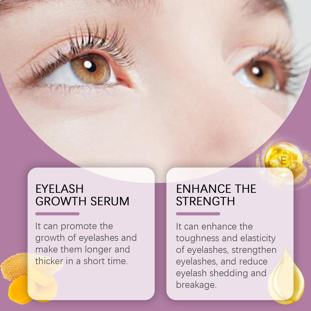 Eelhope Eyelash Serum Gentle Nourishing Sweet Natural Beautiful Curling Lengthening Hydrating Care 5ml For Beauty And Makeup