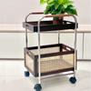 Double-Layer Floor-Standing Storage Rack & Washbasin Organizer