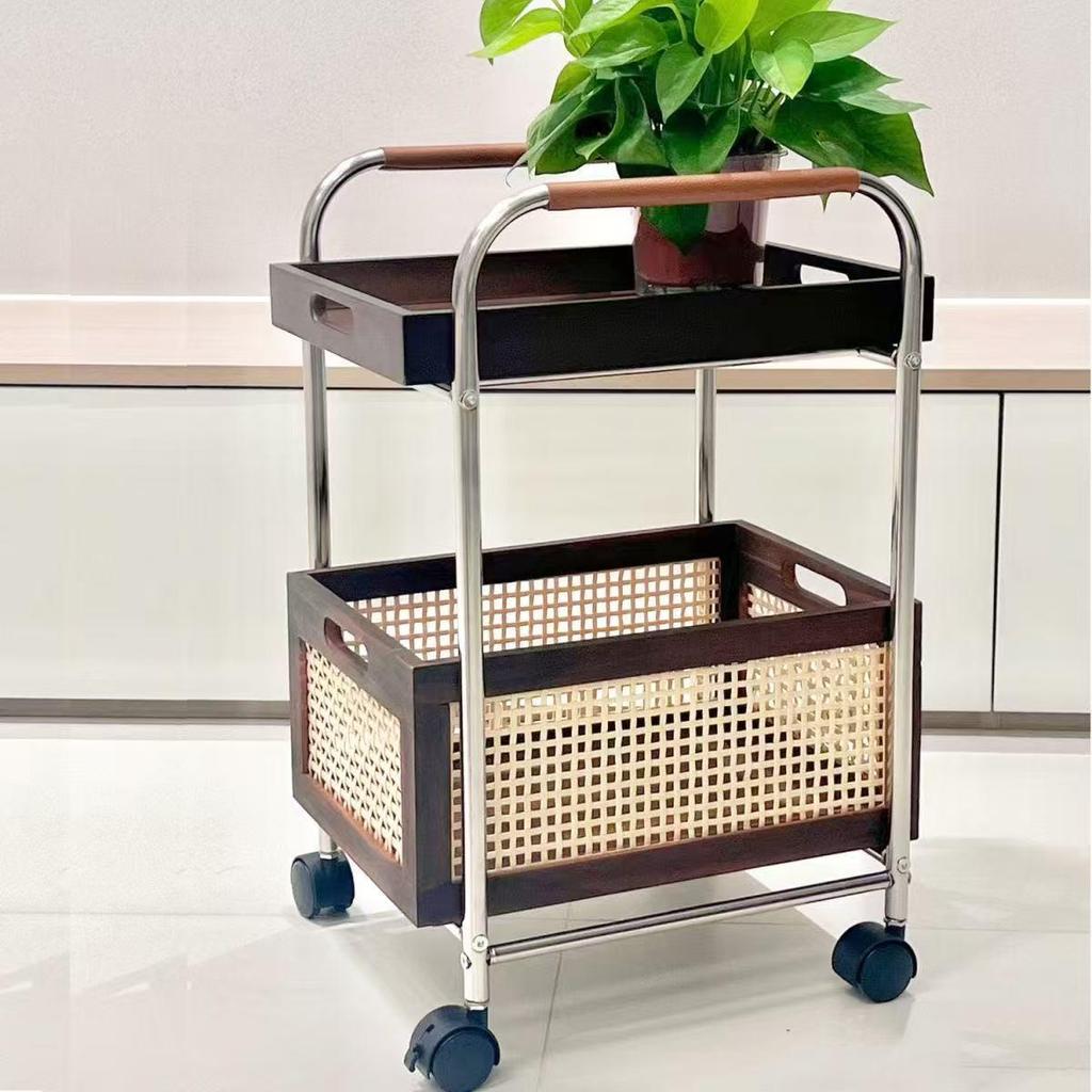 Double-Layer Floor-Standing Storage Rack & Washbasin Organizer