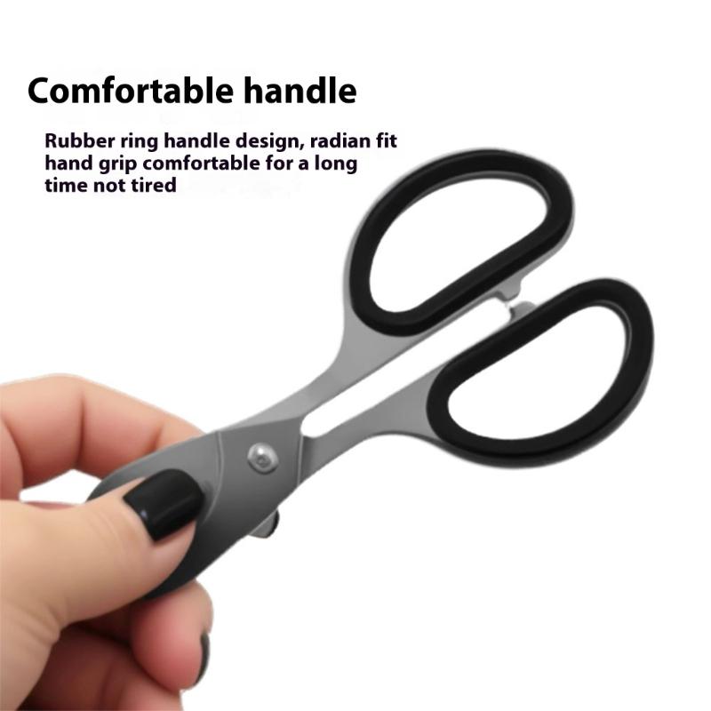 Stainless Steel Tablet Scissors Double Edged Blade For Precise Cutting Comfortable Handle Multipurpose Tool
