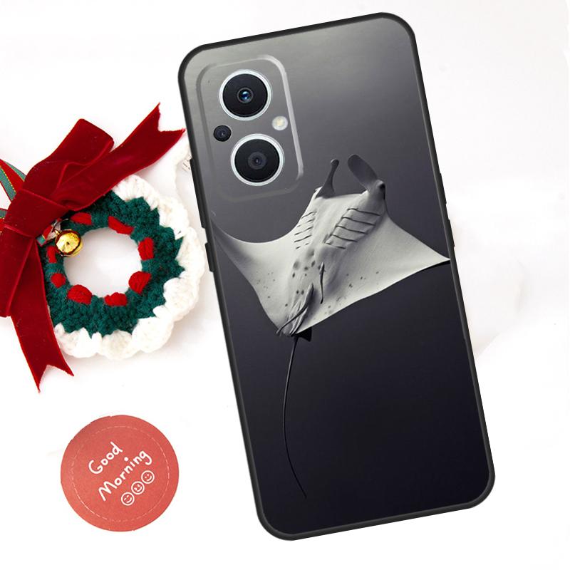 Animal Manta Ray Funda For OPPO Reno 13 F 14 10 11 12 Pro 12F 11F 14F 7 8 Lite OPPO Find X9 X8 X6 X5 Pro Case