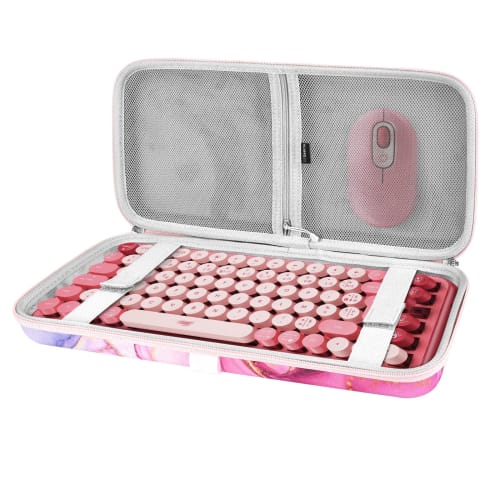 

Geekria Keyboard Case Compatible with Logitech POP KEYS K730 Wireless Mechanical Keyboard, KX850 MX MECHANICAL MINI, Keychron K2 Version 2, and 84-Key