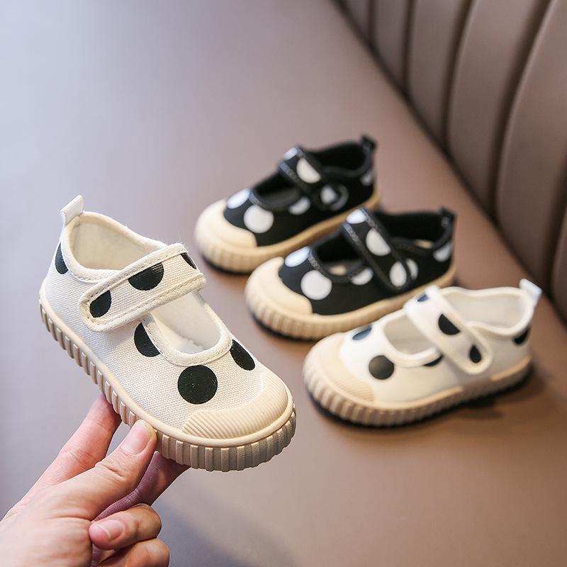 Children's Casual Shoes Spring New  Girls' Canvas Shoe Soft Soled  Girl Board Shoes Anti Slip Girls' Shoe Versatile Kids Shoes