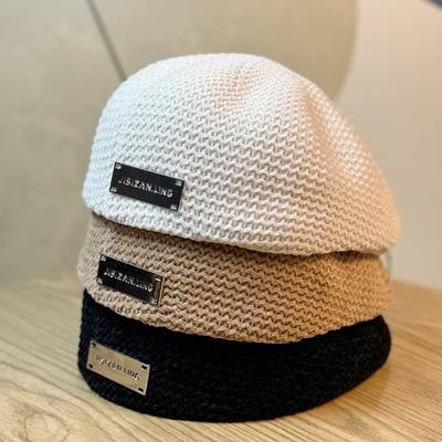 Korean Version of Ins Beret for Women Fashionable and Versatile Reverse Wear Forward Hat To Show Face Small Peaked Hat Painter Hat