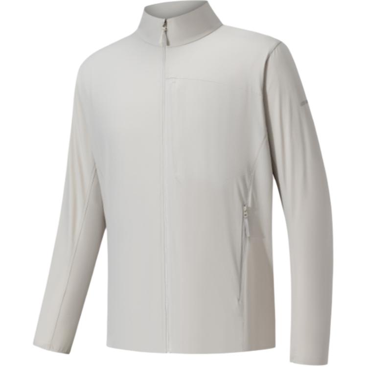 Anta Outdoor Series Stand Collar Zipper Solid Color Jacket Men jackets 152620607-1