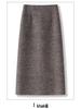 Chic Korean Style Elastic A-line High-Waisted Skirt for Women - 2025 Autumn/Winter Collection