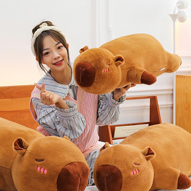 50/70Cm Kawaii Giant Cartoon Capybara Plush Doll Pillow Creative Plush Toy Xmas  Year Valentine'S Day Gift Home Decoration