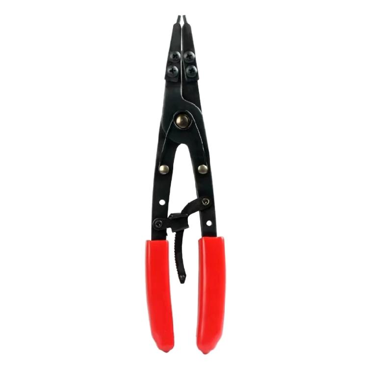 

Spindle Snaps Rings Pliers with Ratcheting Lock Mechanism Nonslip Internal External Circlip Installation Removal Tool красный