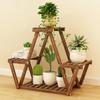 Multi-Layer Wooden Flower Rack for Indoor Balcony or Living Room