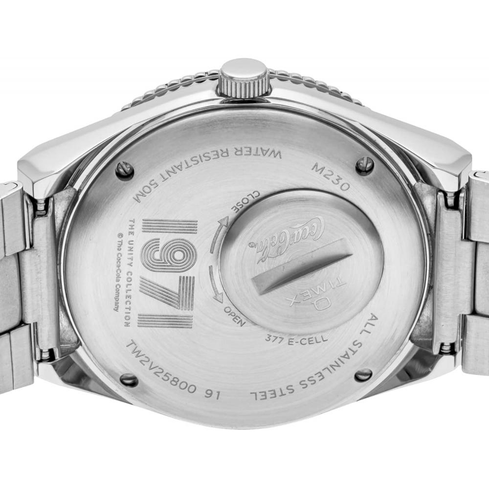 [timex] Coca Cola Collaboration Tw2v25800 Men S Watch Silver [parallel Imported] White