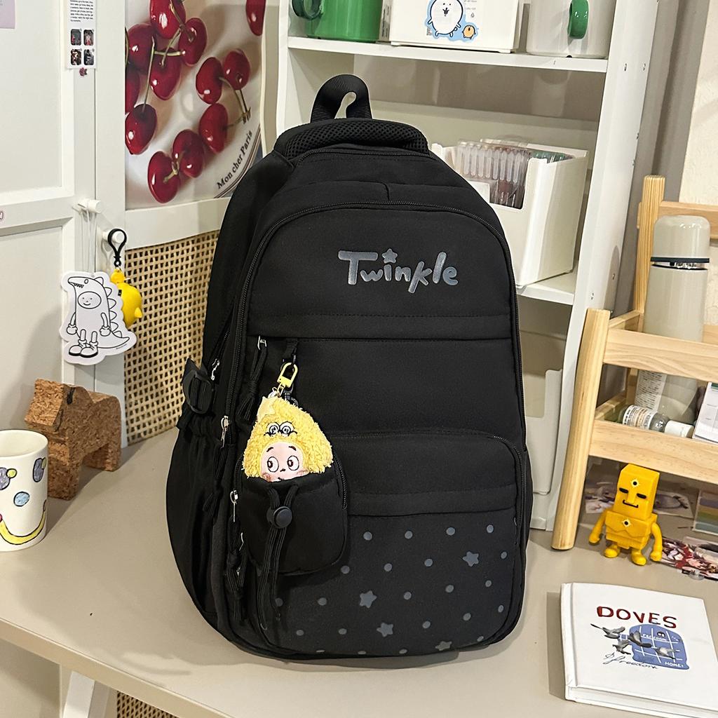 Schoolbag Mifu Soft Peach Powder Campus Sweet Wind School Bag Korean junior and high school girls go out in class Versatile backpack