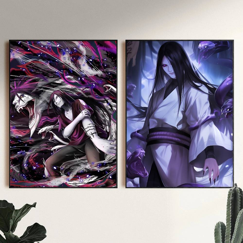 Anime Cool Character O-Orochimaru Posters HD Print Vintage Wall Art Decor for Home Study Room