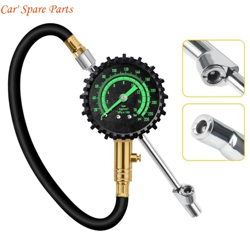 Y4UA Tire Pressure Gauge 230PSI Tire Pressure Checker Monitor for Car Truck Bike Tire