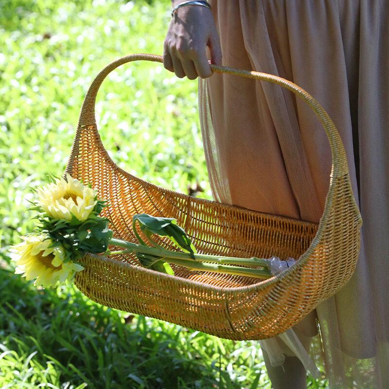 Imitation Rattan Decorative Storage Basket