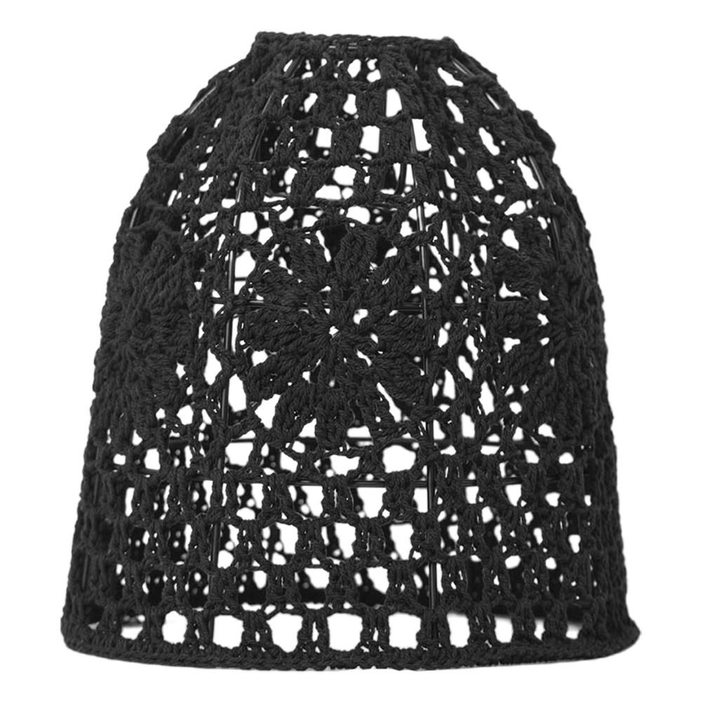 Bedroom Pendant Lamp Shade Black S Hand Woven Bohemian Lampshade Indoor Light Cover Rustic Decorative Hanging Lamp Cover
