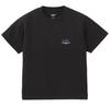 Casual Drip Paint Logo Short Sleeve Black X-girl Tee, Women's,