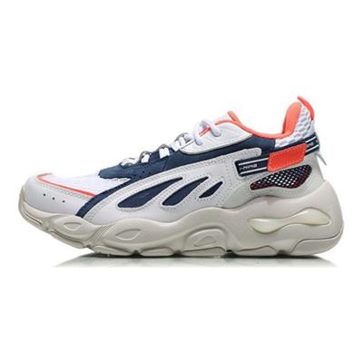 Li Ning Farfalla Comode Versatili 2018 Lite Sfilata Settimana della Moda di Parigi Antiscivolo Leggere Top Basso Scarpe da Papà Uomo Sneakers Bianche AGLP093-1