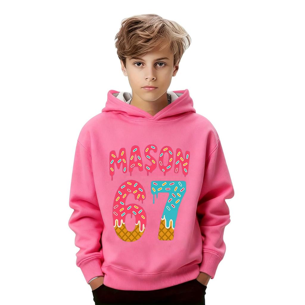 Modă pentru copii Pulover imprimat Casual cu mânecă lungă cu gât rotund Hanorac Top